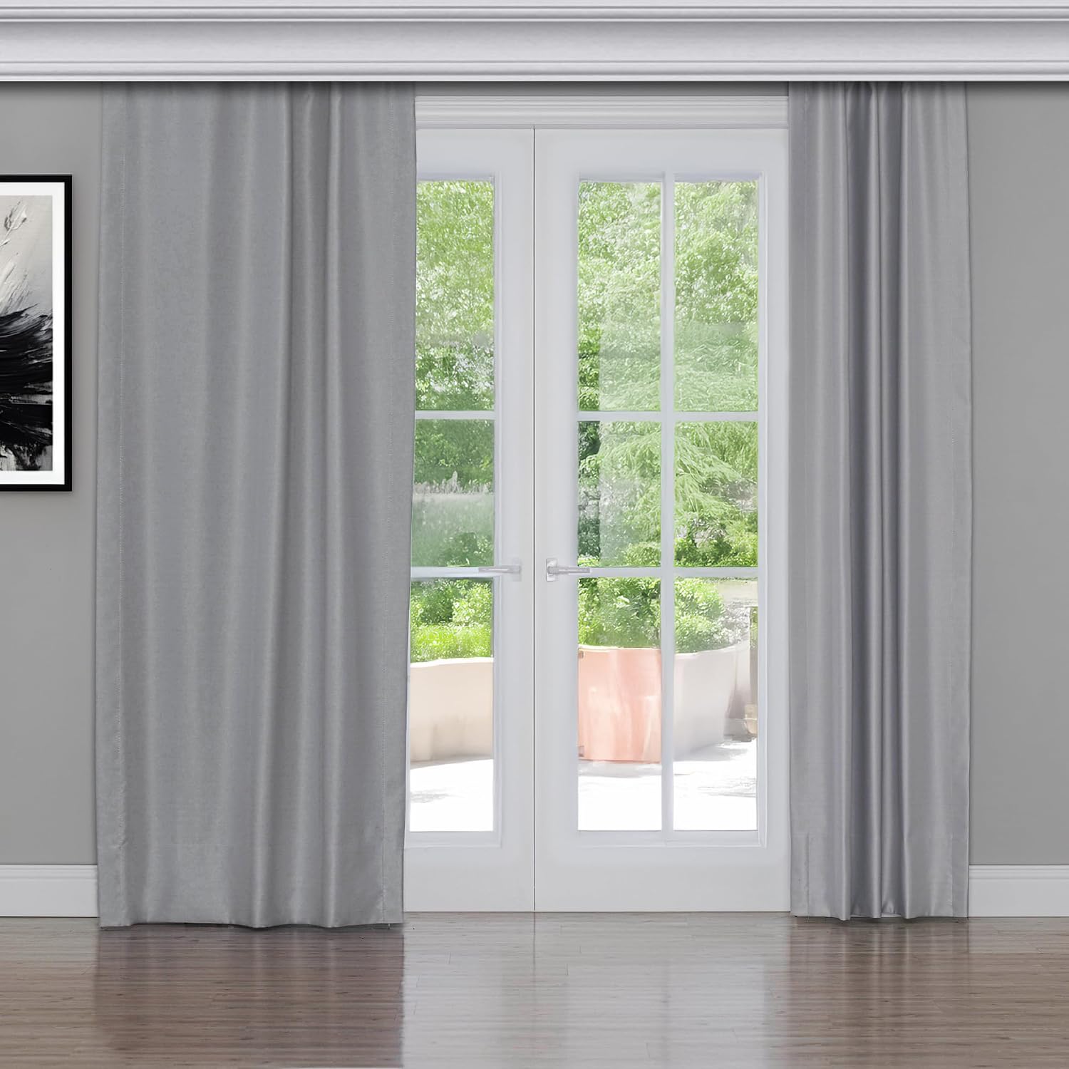 Gauze Fabric Design Blackout Taş Rengi Karartma Özellikli Fon Perde 250 x 260