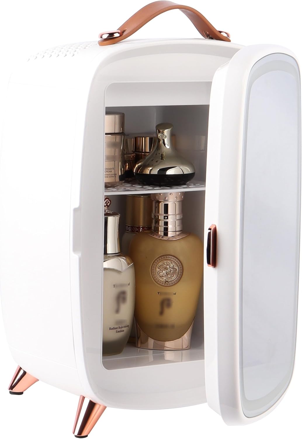 Mini Geladeira Beauty porta espelhada e LED – Review após 30 dias de uso