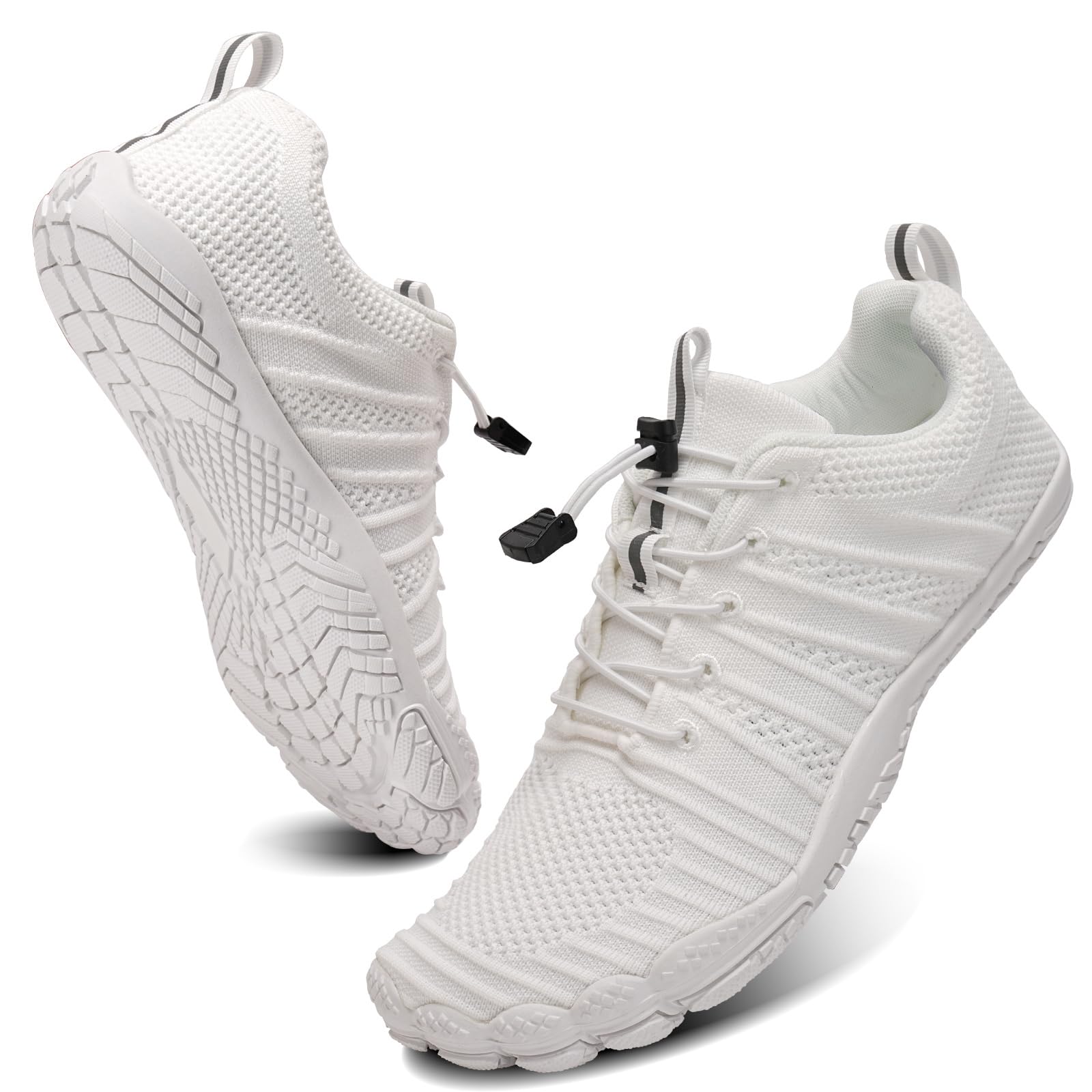 WateLves Water Shoes Men Women Beach Barefoot Aqua Socks Breathable Wide Swim Outdoor Walking Anti Slip Pool Shoes for Hiking Kayaking Diving Surfing (A-White, 39)