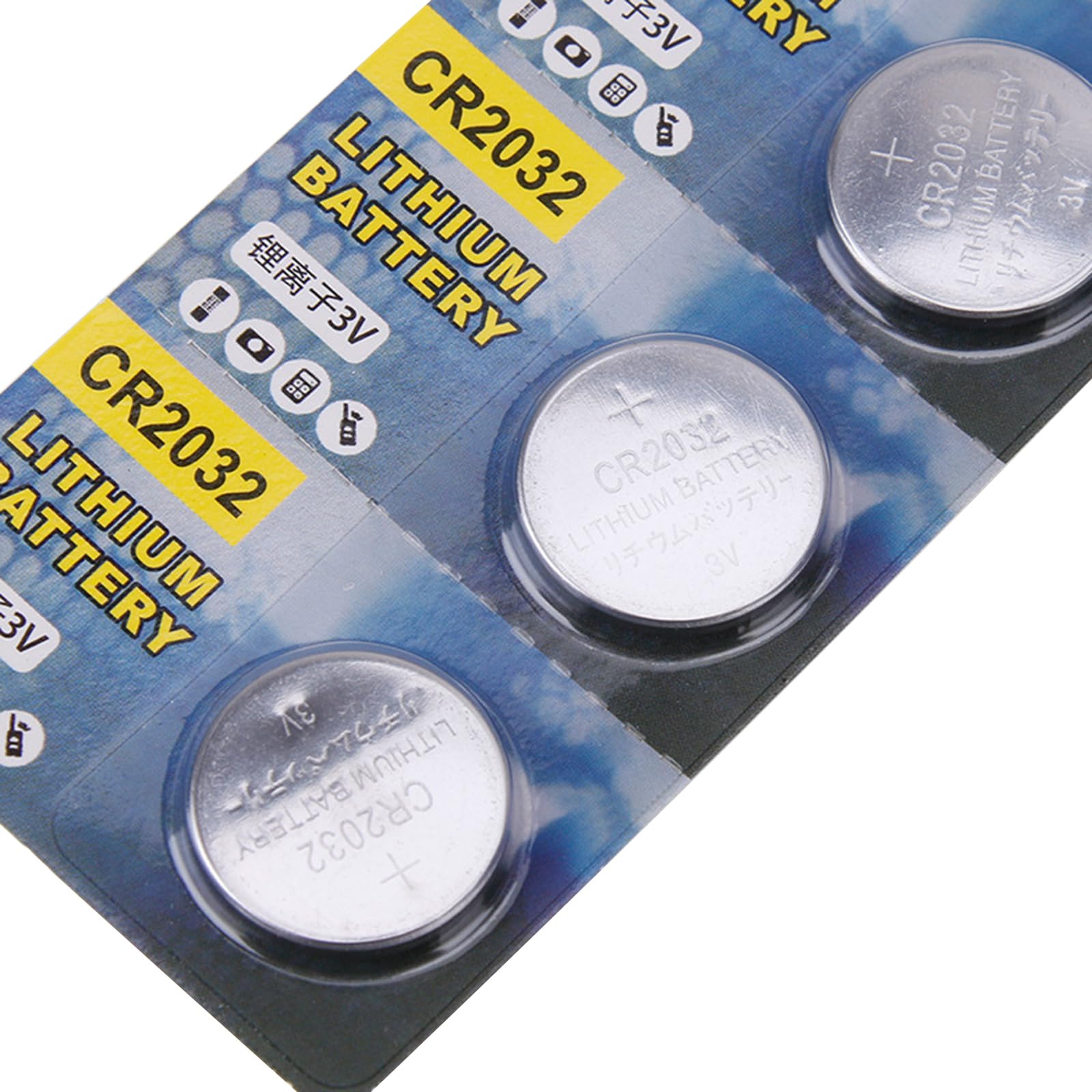 Batteria a bottone a bottone non ricaricabile da 3 V, per accordatori, set da 5 pezzi