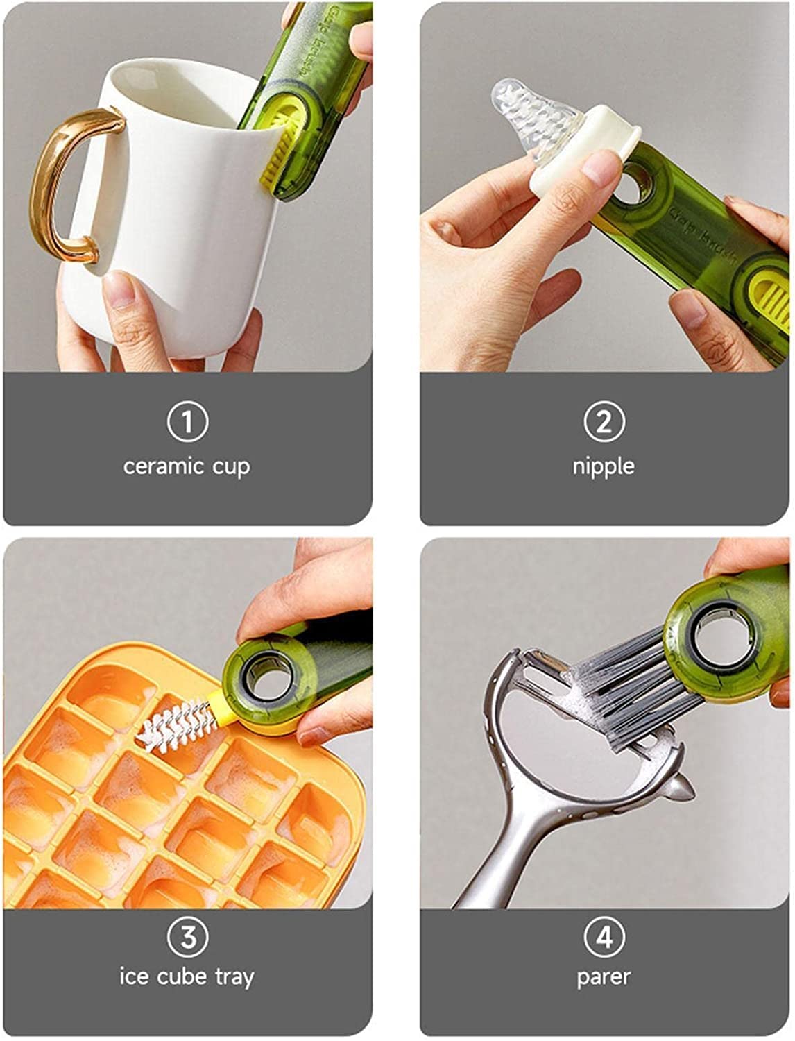 Set Di Spazzole Per Il Risciacquo Delle Ciotole (confezione Da 3 - Foto 7