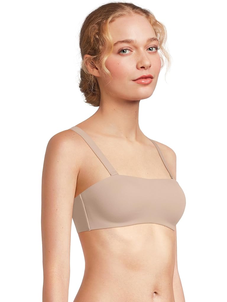 Beige Calvin Klein Perfectly Fit Adapt Bandeau Strapless Bra