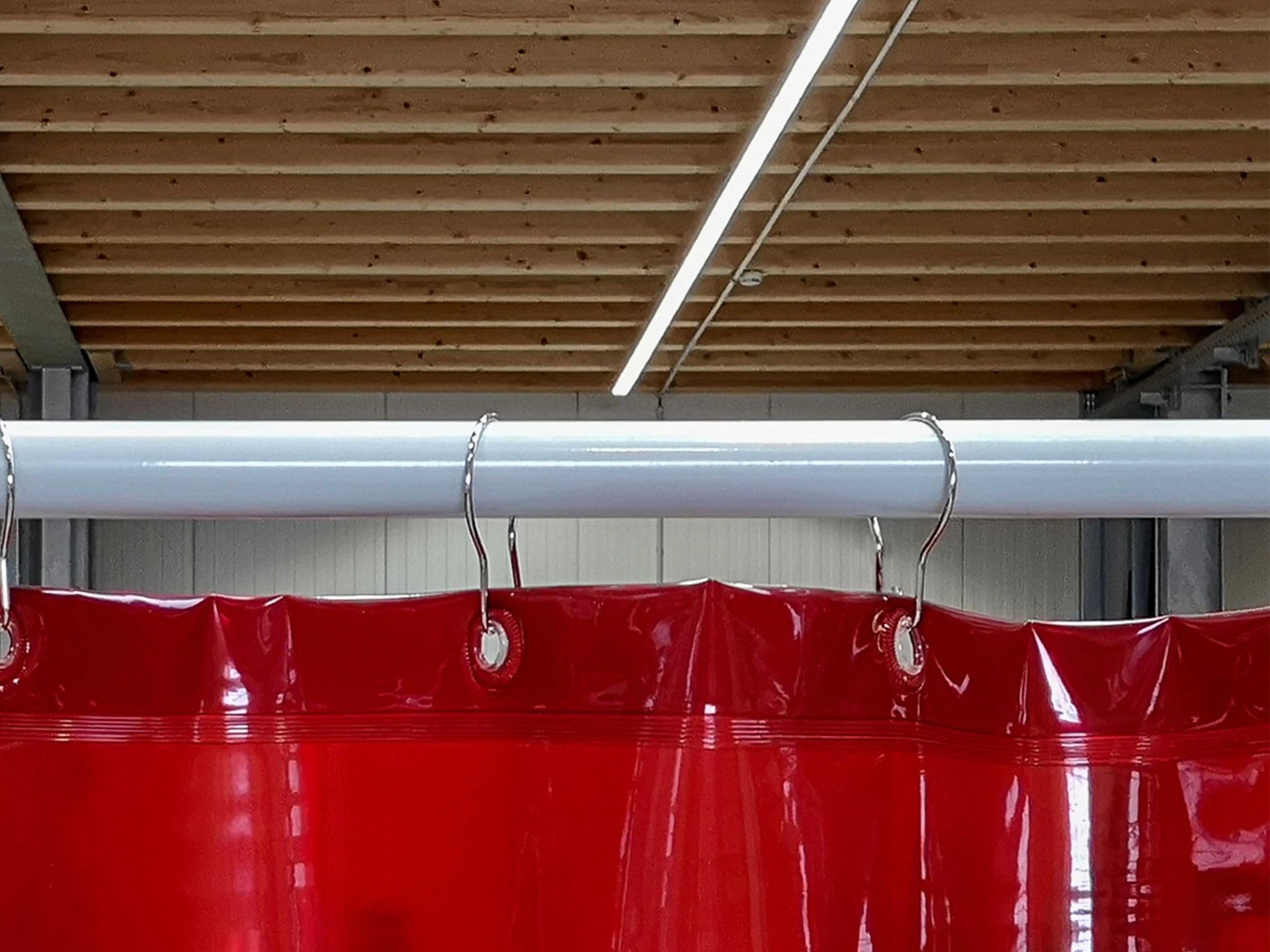 telo protettivo per saldatura 1400 x 2000 mm, spessore 0,4 mm, rosso, conforme ISO EN 25980 – protezione UV e spruzzi per officina e cantiere