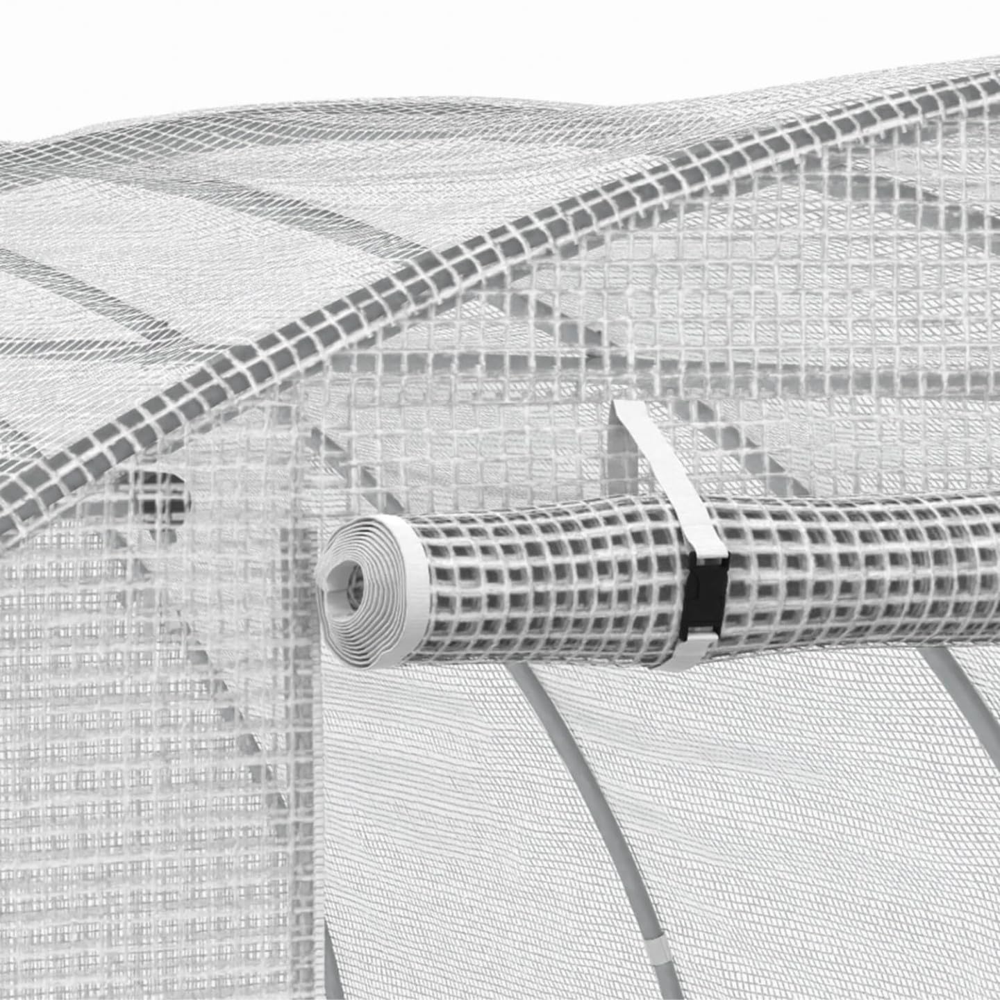 IDMarket - Telone di ricambio per serra da giardino a tunnel da 12 m² (4 x 3 x 2 m), resistente ai raggi UV, con porta e finestre, modello
