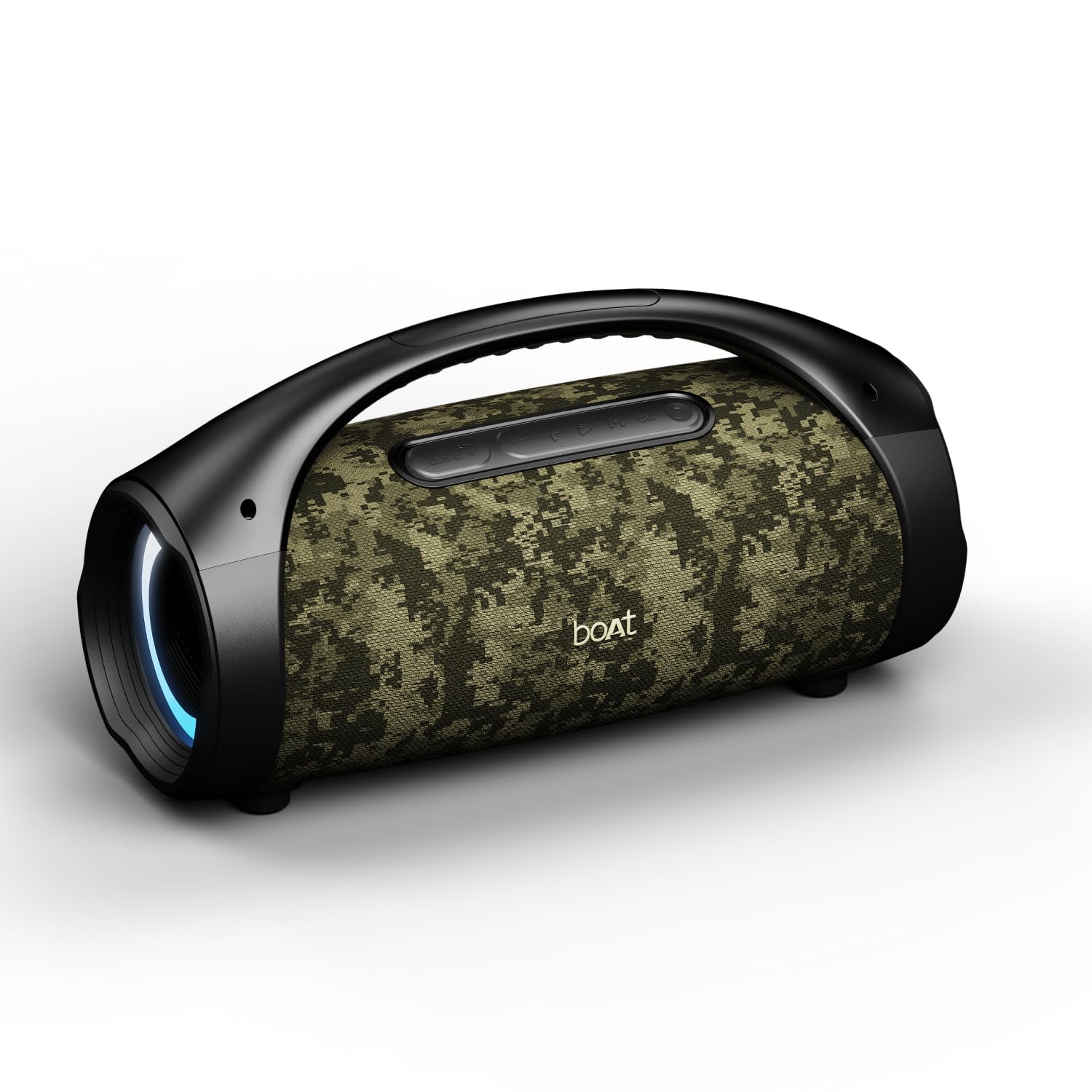 Boat Stone 900 w/ 80W Boat Signature Sound, Up to 15 Hours Playtime, IPX5 Resistance, Type-C Charging, TWS Feature, Built-in Mic, Voice Assistant Portable Wireless Bluetooth Speaker (Jungle Terrain)-image-20