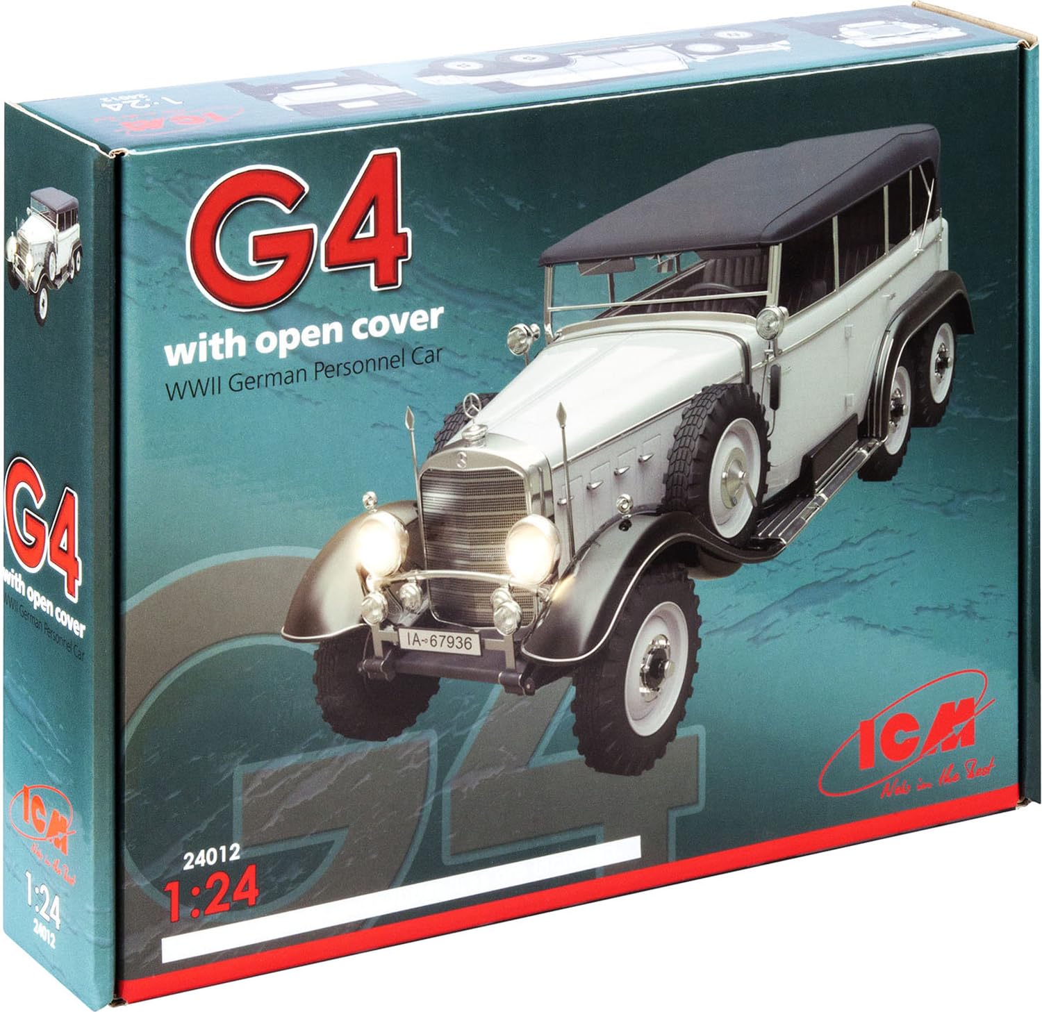 Amazon | ICM 1/24 ドイツ G4 高官用乗用車 幌付タイプ | プラモデル 通販
