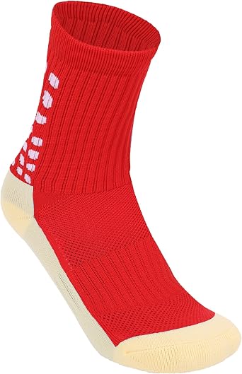 Men's Soccer Socks - Non Skid Anti Slip Socks for Football Basketball Hockey Rugby Sports 5 Pair