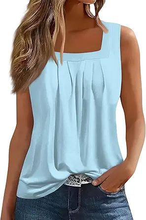Spring Summer Plus Size Dressy Tank Tops for Women 2025 Womens Workout Floral Boho Beach Sleeveless Shirts Blouses