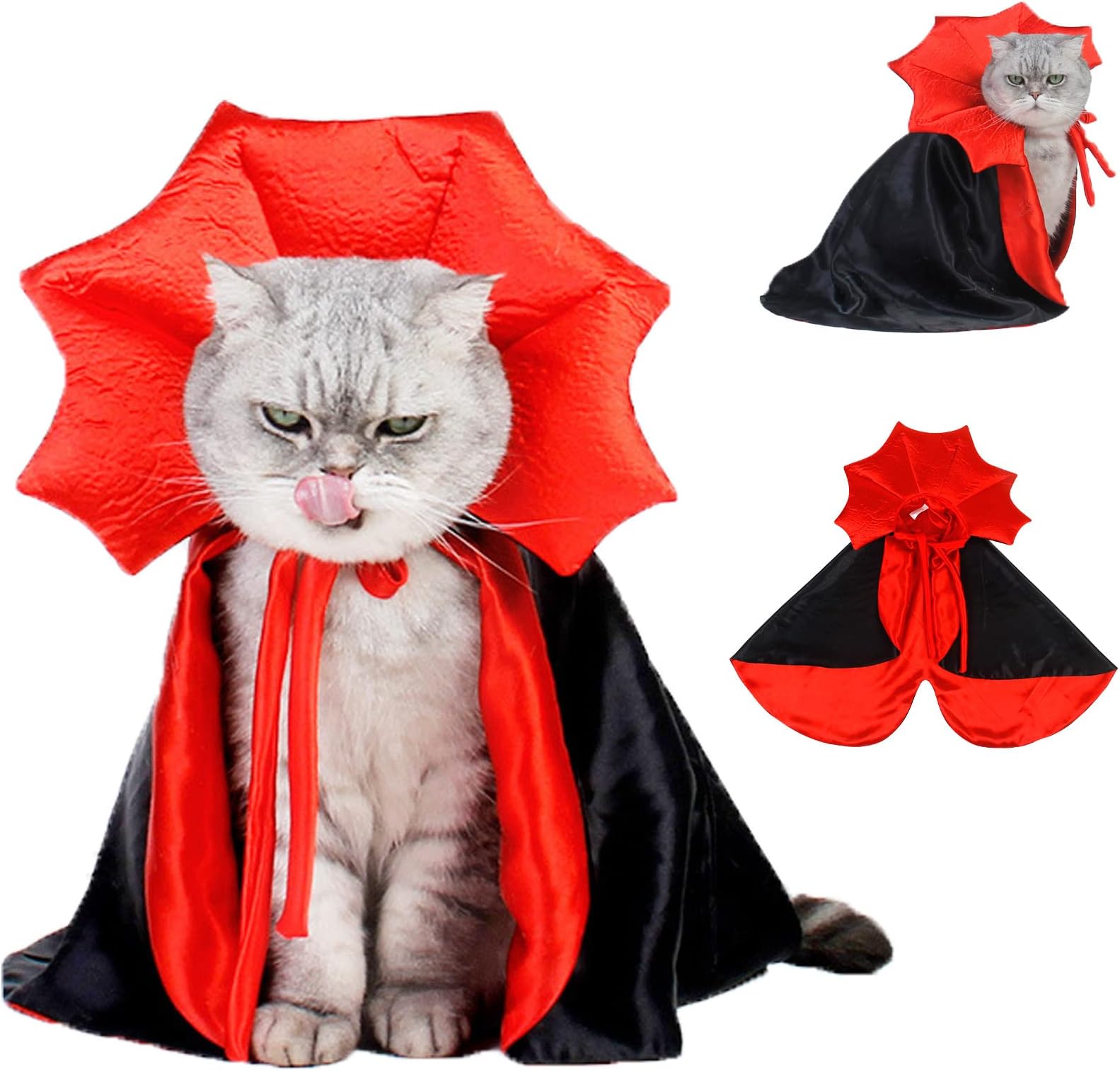 Dog Cape Costume Pet Halloween Costumes Cat Vampire Cloak Puppy Witch Clothes