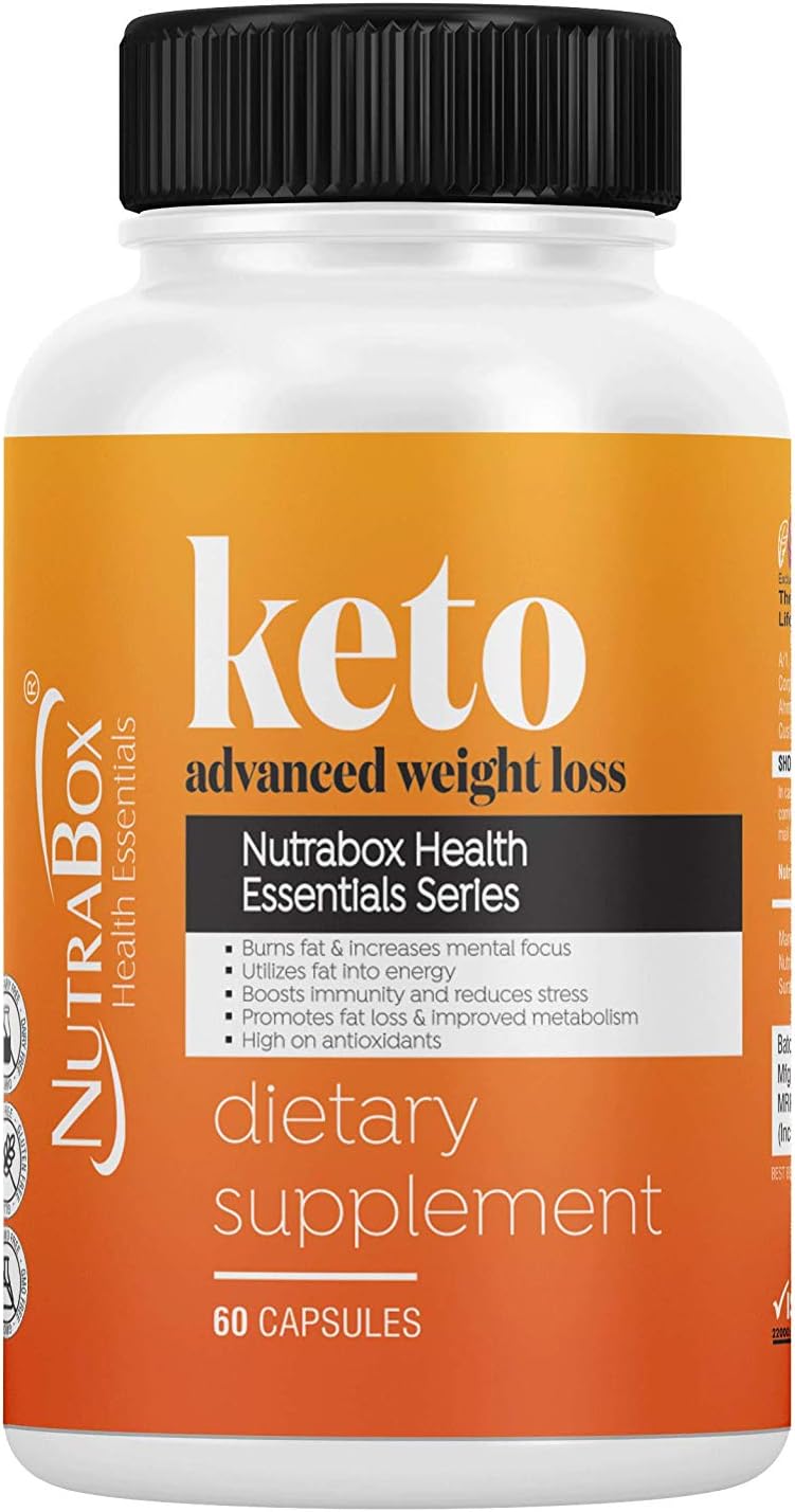 NUTRABOX keto advanced weight/fat loss for men and women (Herbal supplement) - 60 veg capsules