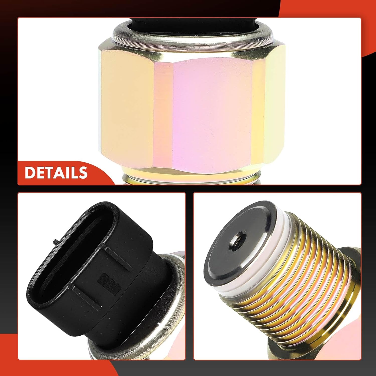 A-Premium Fuel Rail Pressure Sensor [3 Pins] Compatible with Hyundai Kia D4DD County HD78 HD72