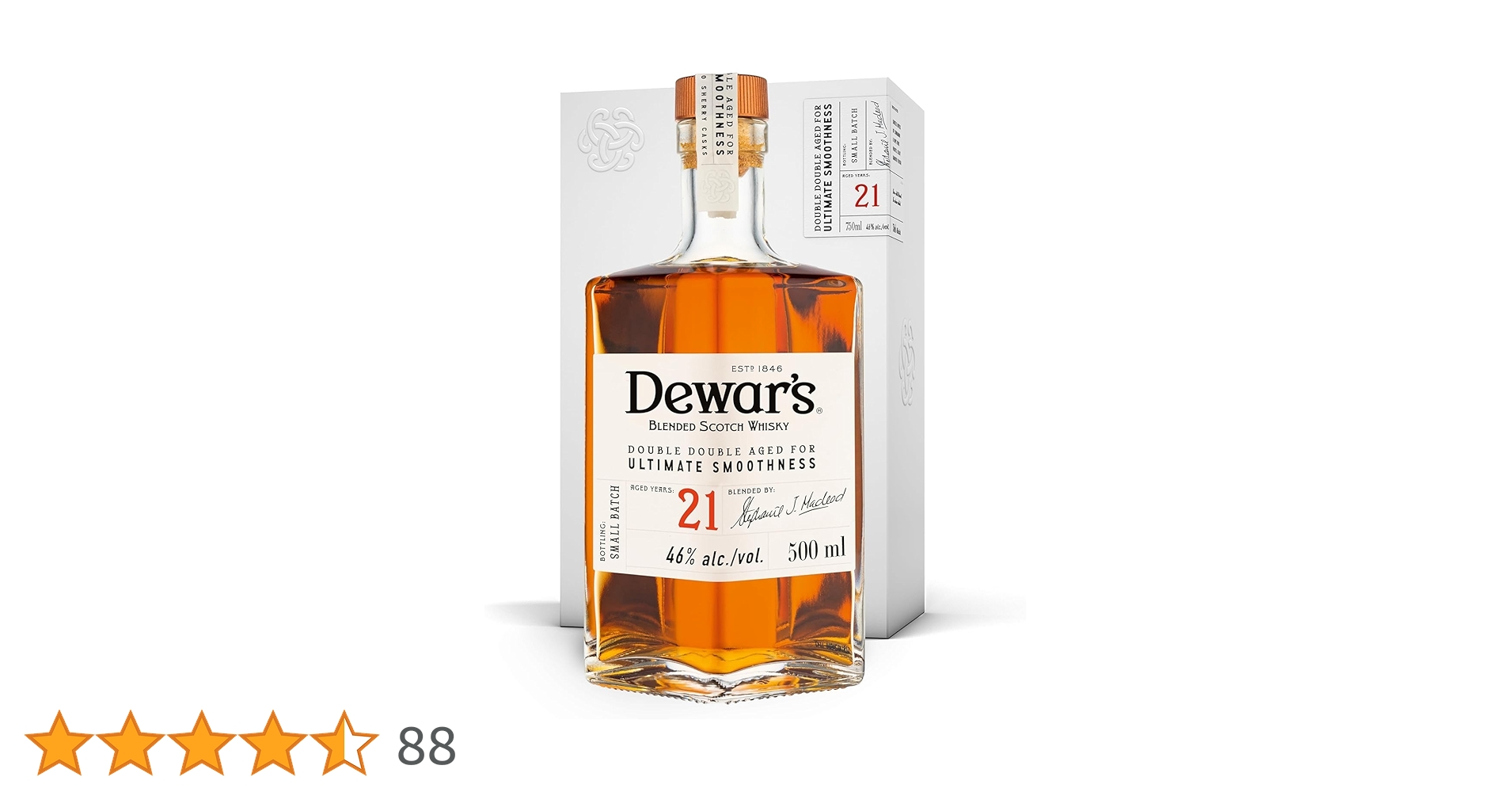 ウイスキー Dewar's 21 Year OldBlended Scotch Whisky dewar_s_double_double_-