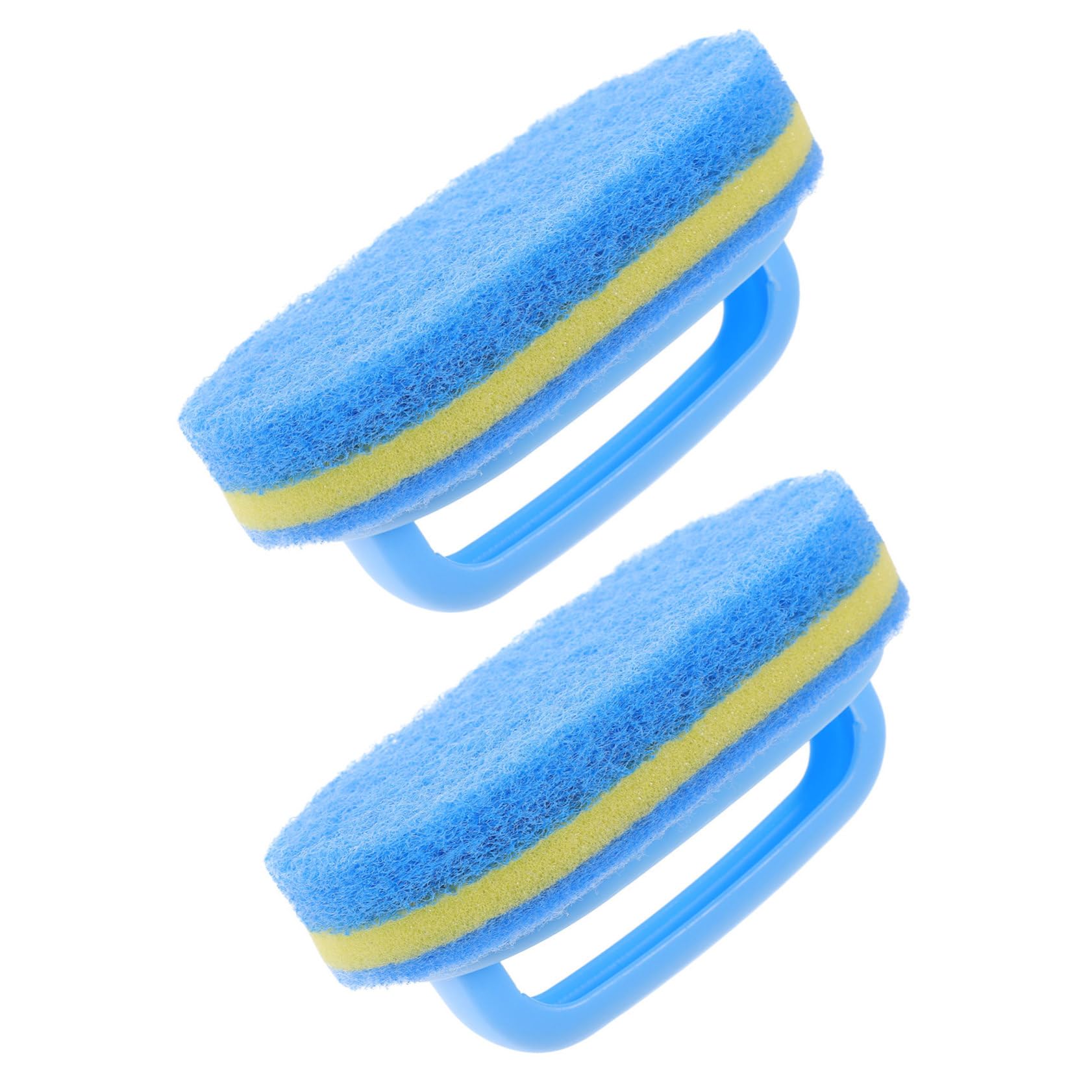 PACKOVE 5 Series Cepillo De Esponja Largo Ducha para Azul Bañera Hundir Limpieza De Fregar Depuradores Teja Baño Limpiador Pincel Baldosas Depuración Blue PD 2 Piezas X 5