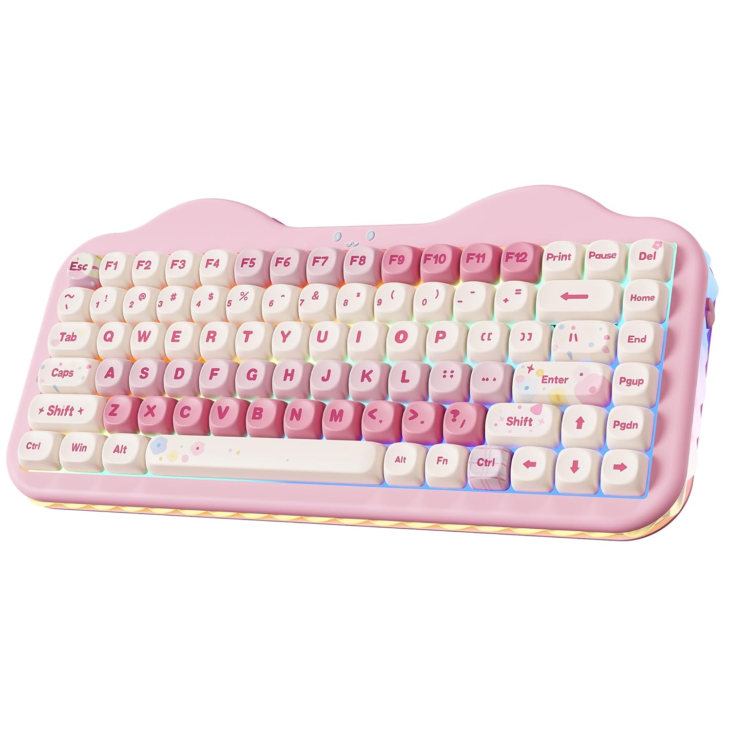 YUNZII C75 Wireless Mechanical Keyboard 75 Layout Hot-Swappable NKRO BT5 0 2 4G USB-C Mode Dye-Sub PBT MOA