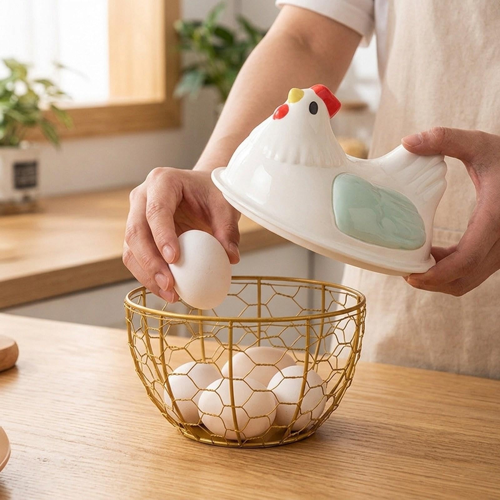Amazon.co.jp: Rtuopk フレッシュエッグホルダー メタルワイヤー構造