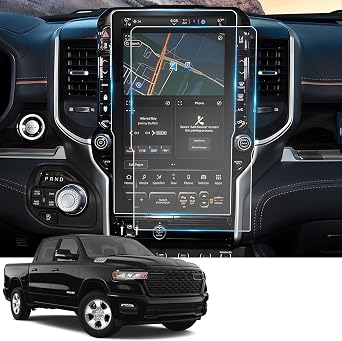 14.4" 2026 Ram 1500 Tungsten Screen Protector for 2025 2026 Ram 1500 2500 3500 Laramie/Rebel/Limited/Limited Longhorn Screen Cover Screen Saver forRam Rho 2026 Accessories Nano Scratch-Proof 2Pack