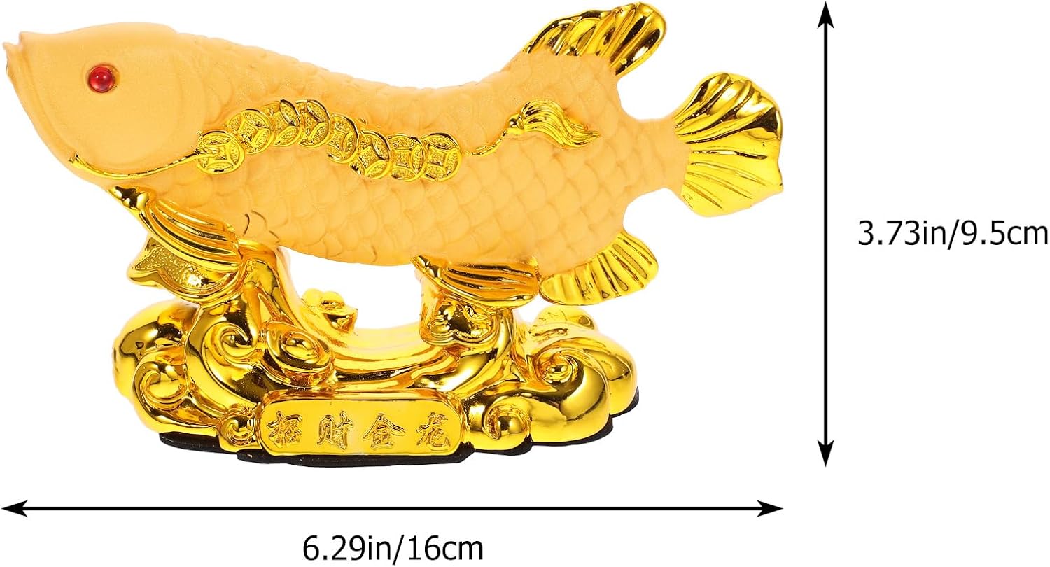 GANAZONO Ornament Fish Statue Interior Decor for Desk Office Car Windowsill and Garden Compact Home D Cor Accent image 2