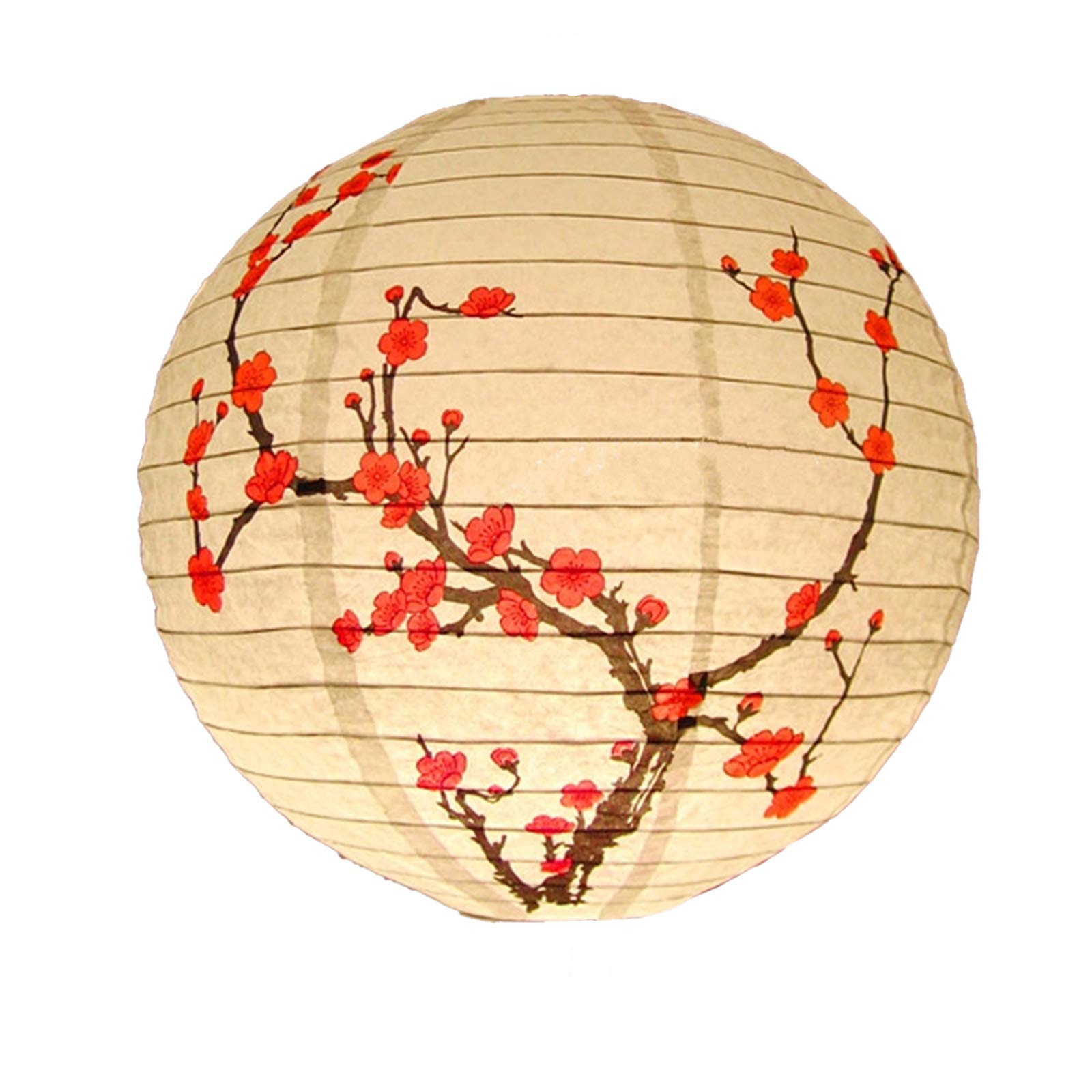 MONOJLY Hanging White Paper Lamps Lamp Shade Paper Lantern Oriental Style Light Decoration Plum Blossom Fine Workmanship Gift