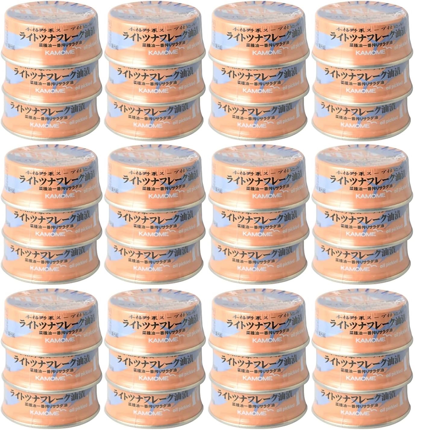 Amazon | KAMOME かもめ屋 ライトツナフレーク 油漬 80g 3個×12パック