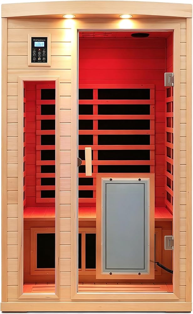 SALUSHEAT 2-person 0-5mG indoor infrared sauna