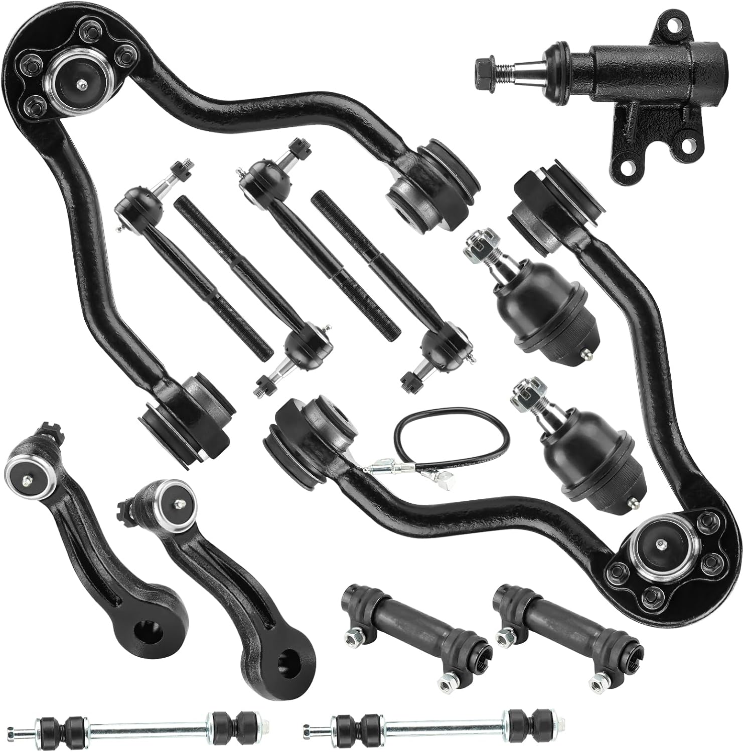 Front Upper Control Arm w/Ball Joint for 1999-2000 Cadillac Escalade, 1995-1999 Chevy Tahoe & GMC Yukon, 1995 K2500 Suburban, 2000 Tahoe & Yukon 5.7L, 4WD, Suspension Kit K620719 K620720 K6477 K80631