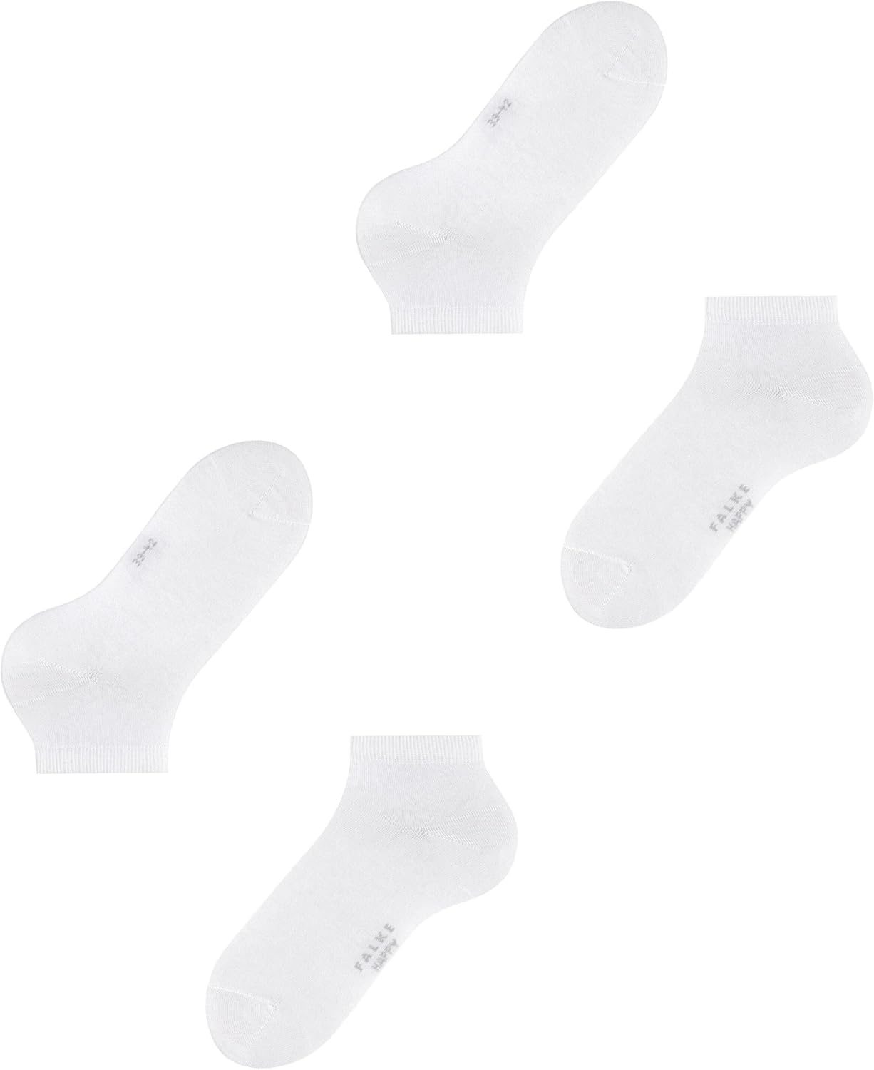 FALKE Men's Happy 2-Pack Sneaker Socks, Breathable, Cotton, Lightweight, 2 Pairs