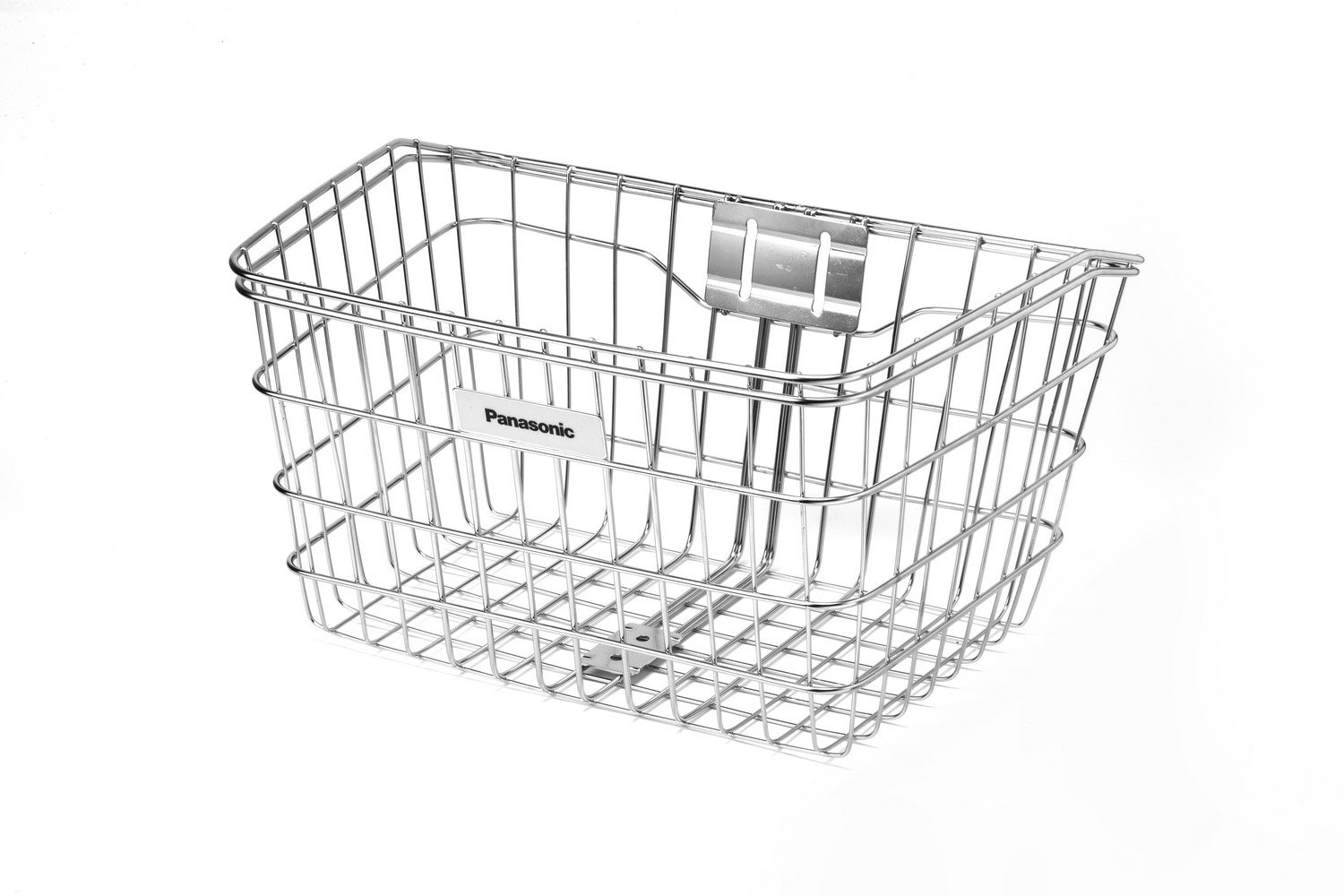 Panasonic NSCB218 Stainless Steel Front Basket Bicycle Silver Width 16.5 x Depth 11.6 x Height 8.7 inches (420 x 295 x 220 mm)
