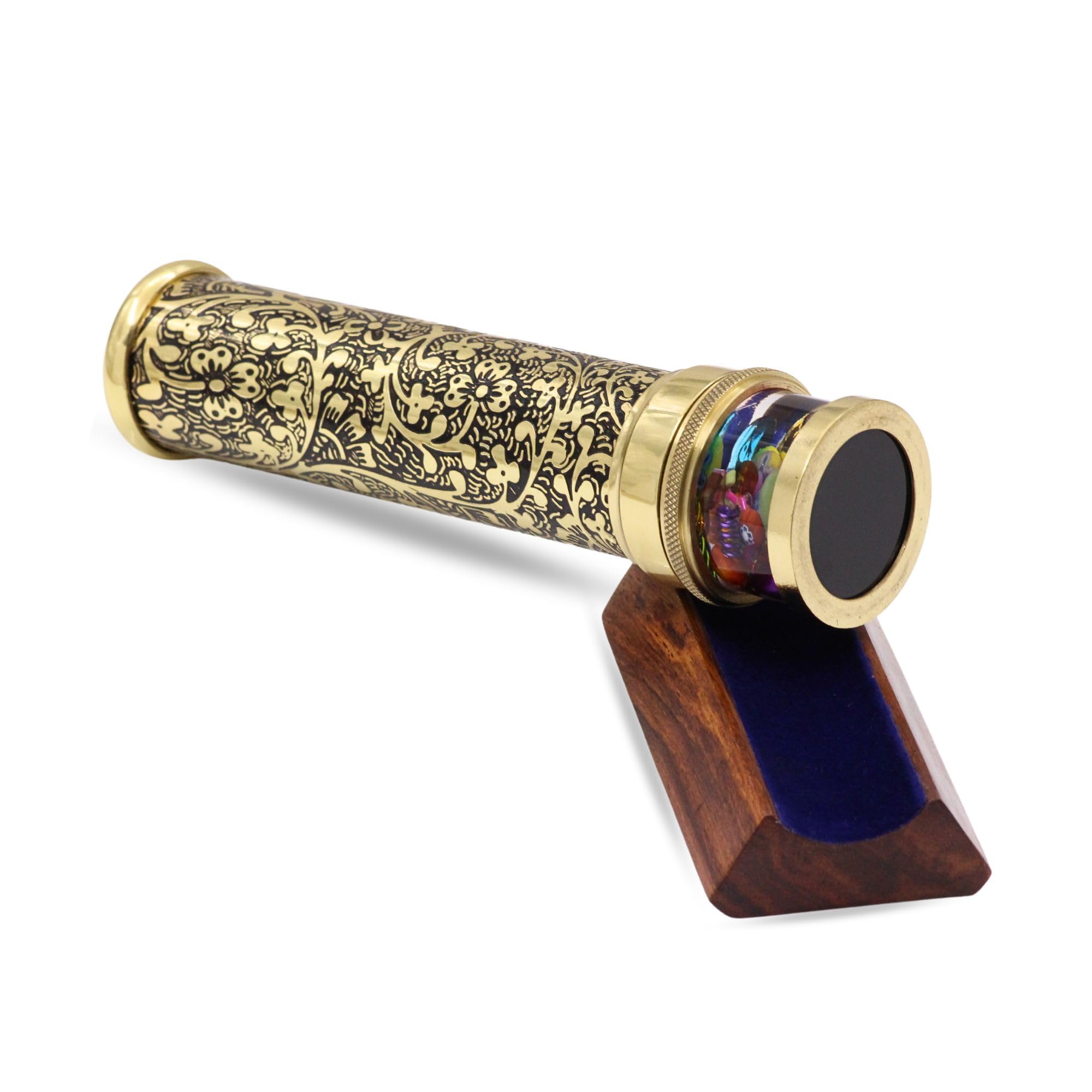 Kaléidoscope classique en laiton fait à la main pour jardins floraux - Un superbe mélange d'élégance artistique et de précision scientifique