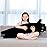 Long Cat Plush Cute Black Cat Stuffed Animals 43inch Soft Plushies Body Pillow Kitten Plush Throw Pillow Kawaii Big Plush Doll Toys Gift for Kids Girlfriend Birthday, 110cm/43.3inch