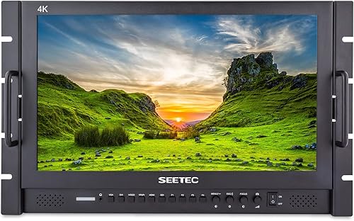 SEETEC P173-9HSD-RM 17.3 "7RU Monitor de Director LCD de Transmisión de Montaje en Rack con 3G-SDI HDMI YPbPr Entrada y Salida Full HD 1920 × 1080