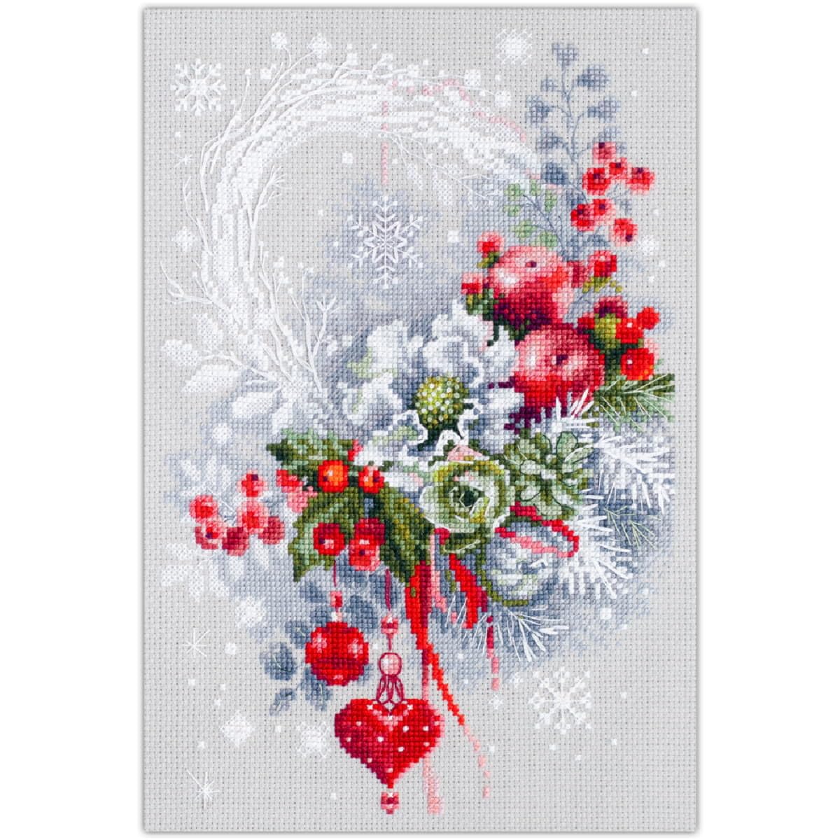 MarussiaMagic Needle Zweigart Edition Cross Stitch Kit Winter Mood Counted Pattern 19 x 28 cm