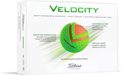 Vista 21 de Titleist Velocity Golf Balls Blanco