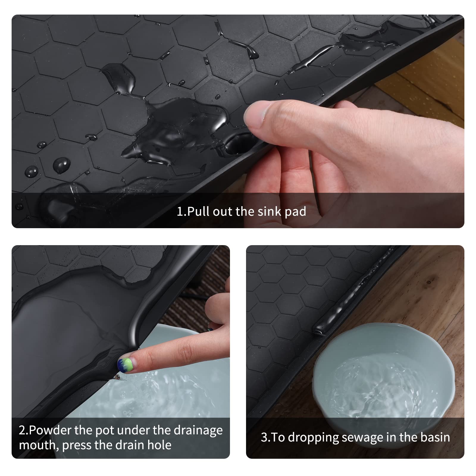 Tappetino Sottolavello BASIN Originale In Silicone – Impermeabile E Anti-perdite, Must Have Per La Casa