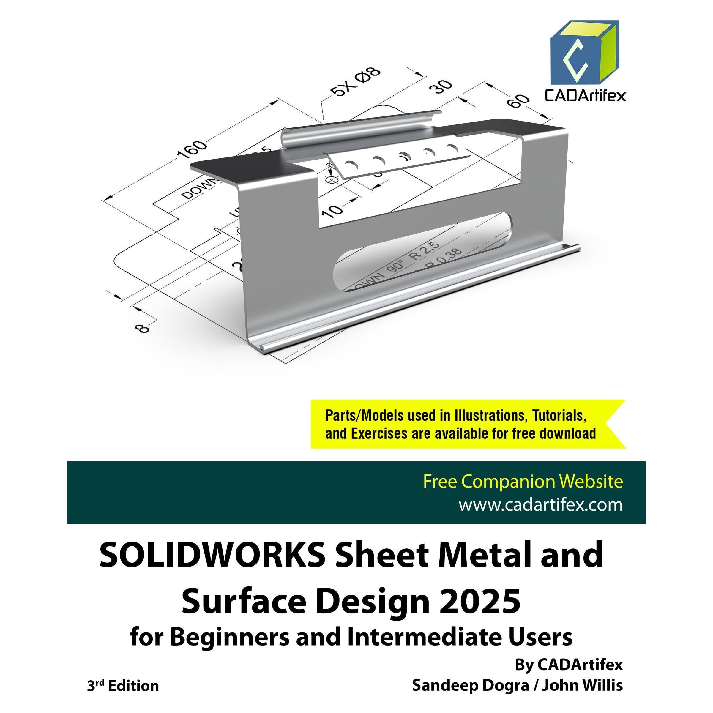 SOLIDWORKS Sheet Metal and Surface Design 2025 for Beginners and Intermediate Users