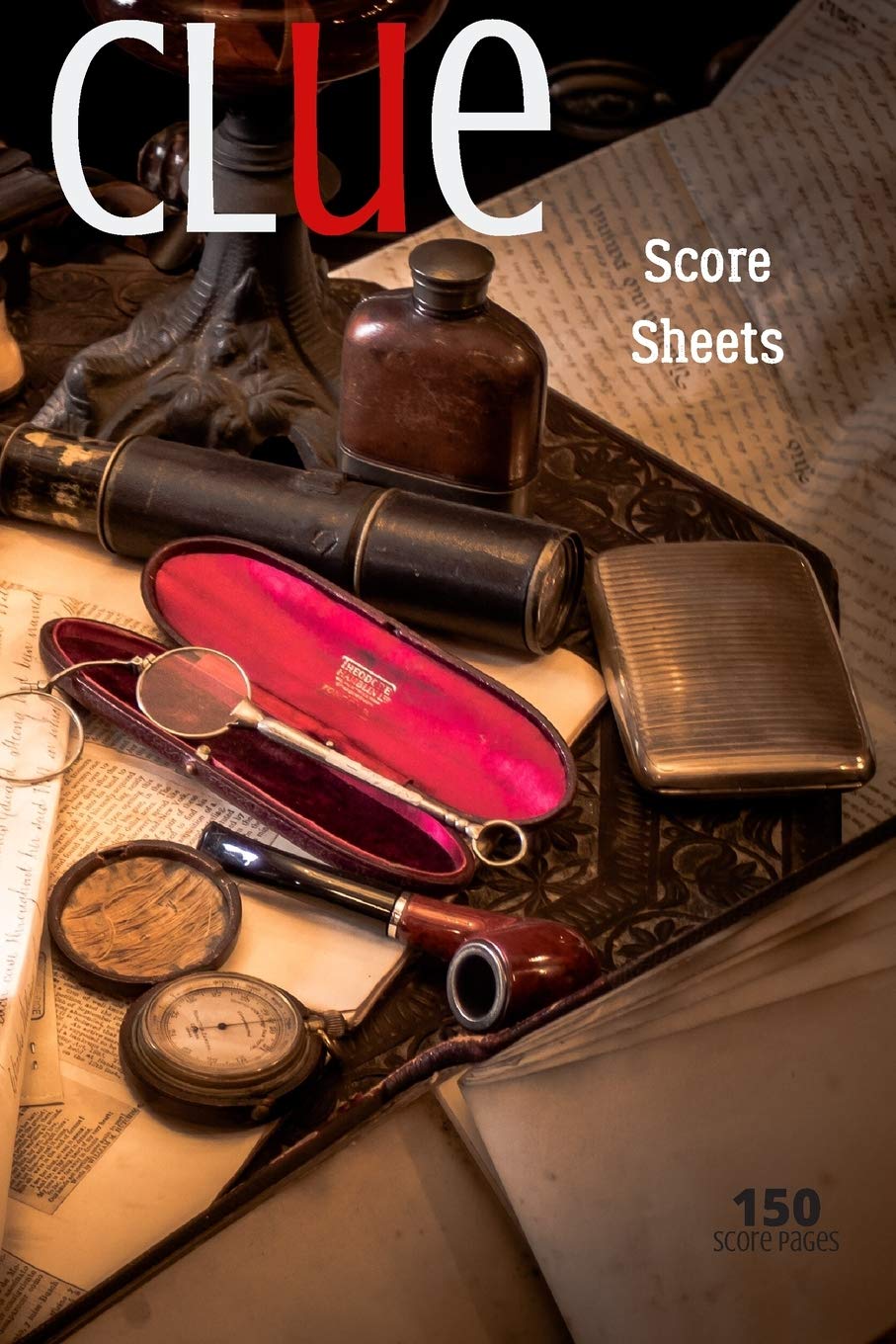 Clue score sheets: 150 clue refil pads, clue board score sheets, clue detective notebook sheets