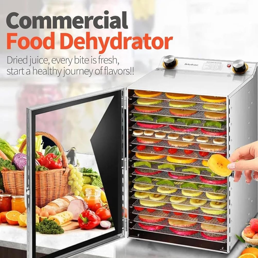 Freeze Dryer, 6/8/12 Layers Freeze Dried Machine, with 12H Timer, Stainless Steel Fruit Dryer,for Fruits, Vegetables, Meat, Seafood,8Layer