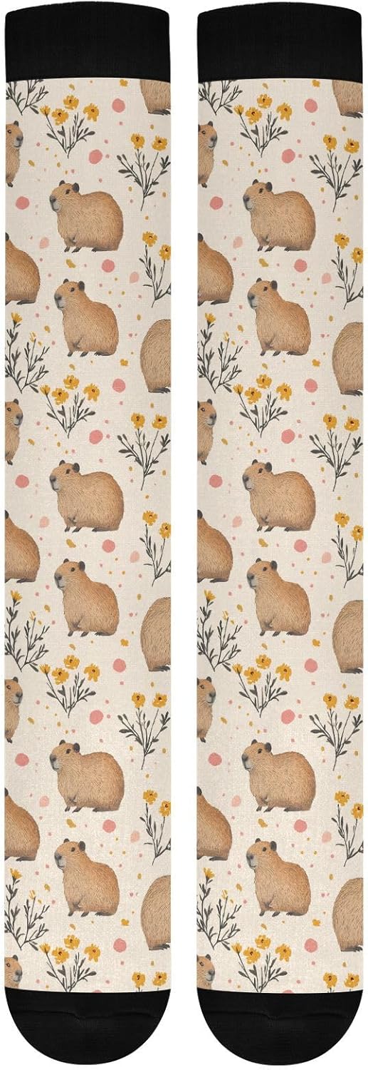 Wusikd Cats Compression Socks for Women and Men Circulation Cute Long Socks for Athletic Running 1 - Image 8