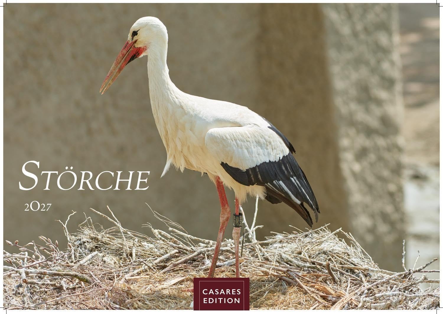 Störche Kalender 2027 - Wandkalender | Fotokalender Tierkalender 35x50cm Grosses Format - Inspirierende Storch-Motive für Natur- und Tierkalenderliebhaber.