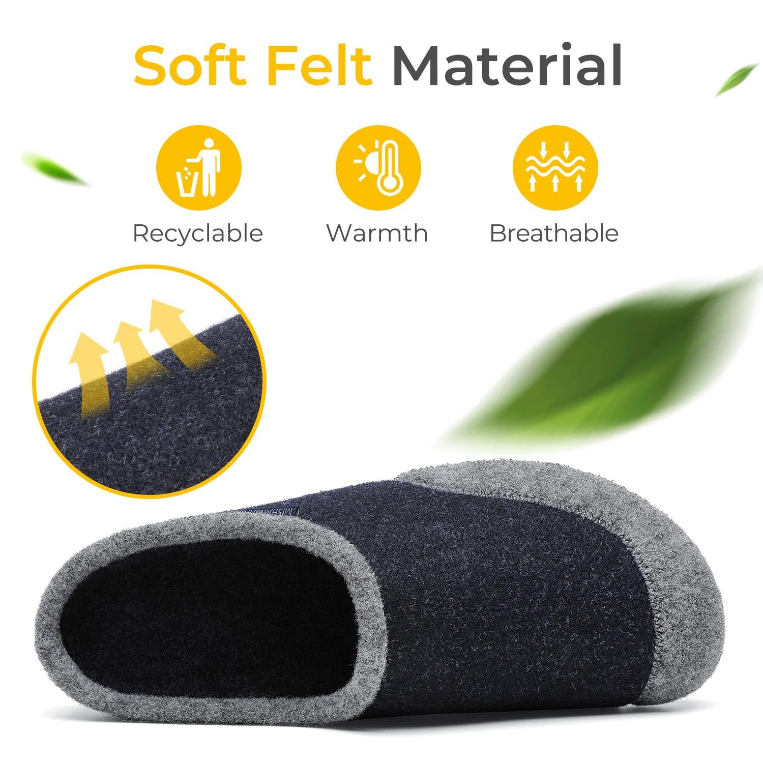 Mishansha Unisex Pantofole Casa/Esterno in Memory Foam - Calde Leggere Morbide Comode e Antiscivolo