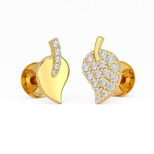 22k (916) Yellow Gold Stud Earrings for Girls
