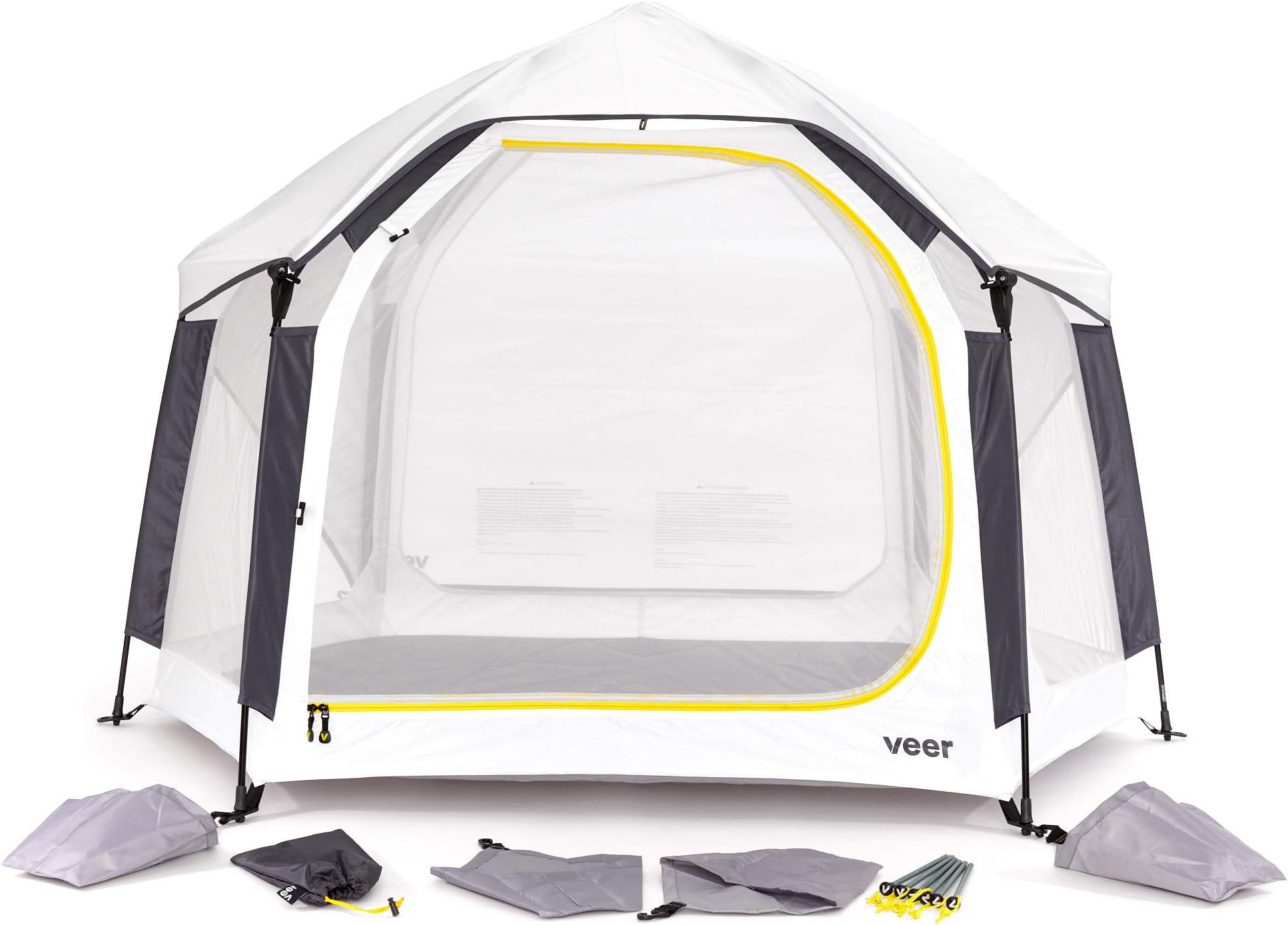 Veer Basecamp | JPMA Certified Portable Pop Up Play Yard/Play Pen for Babies, Toddlers and Kids | Indoor and Outdoor Use | Shade Canopy | Keeps Bugs Out | Playard Safety Certified