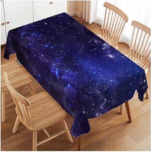 Swono Mantel de universo de galaxia, cielo nocturno estrellado, estrellas, espacio exterior, para cocina, comedor, decoración de mesa, fiestas,