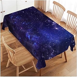 Swono Tablecloth Galaxy Universe, Starry Night Sky Stars Outer Space Tab...