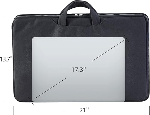 Miniatura 4 de Escritorio de regazo para laptop con bolsa todo en uno para sostener computadora portátil de hasta 17.3 pulgadas, escritorio de cama de oficina en