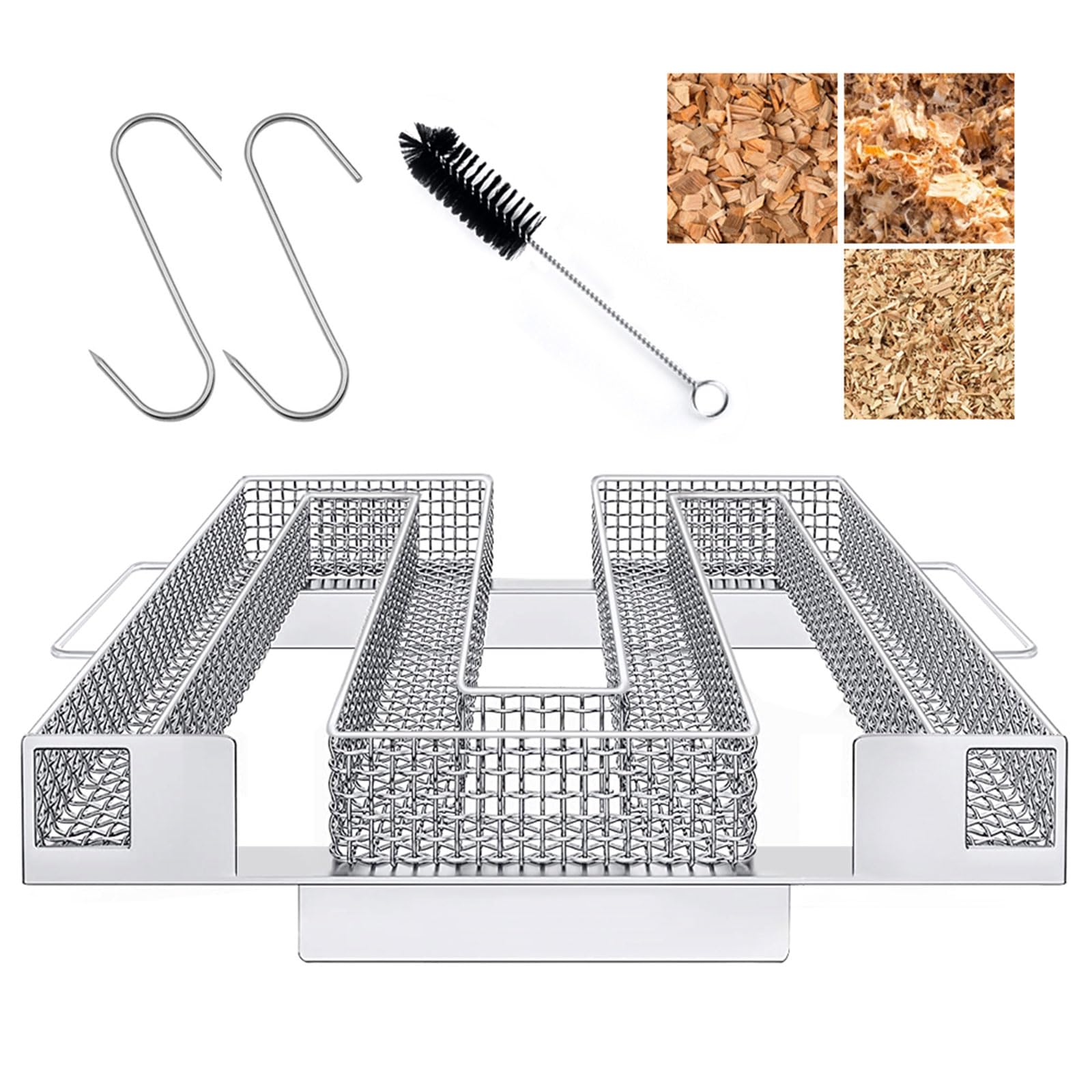 Generatore Di Fumo Freddo Per Affumicatura - Scatola Acciaio Inox Con Spazzola E Ganci