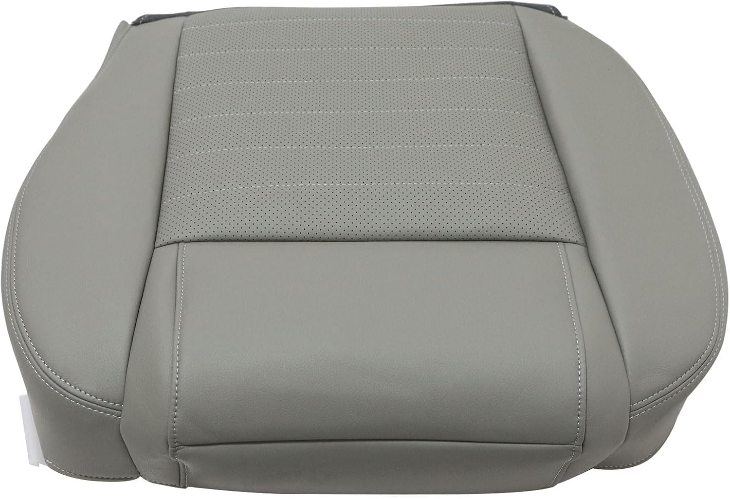 Priprilod Driver Side Bottom Replacement Leather Perforated Seat Cover Gray?#G2 or K2? Compatible with Ford Mustang GT V8 2005 2006 2007 2008 2009