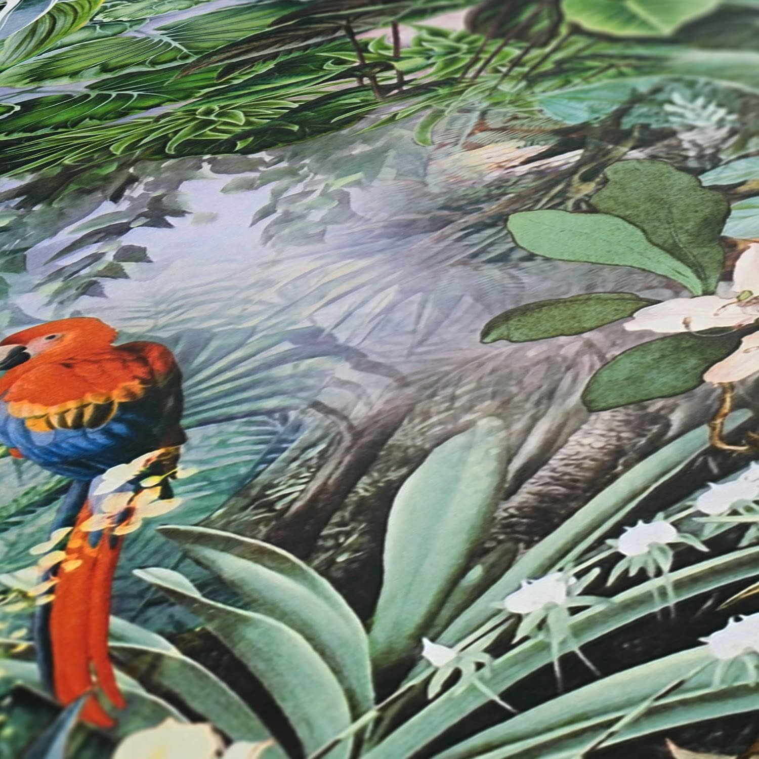 AS Creation Hollis White Tropical Wallpaper, AS381787