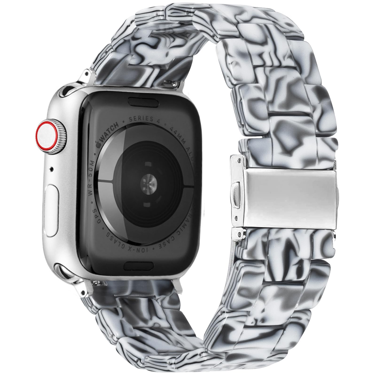 DEALELE Bands Compatible with Apple Watch 49mm 46mm 42mm 45mm 41mm 44mm 40mm 38mm, Colorful Resin Replacement Strap for iWatch Series 10/9 / 8/7 / 6/5 / 4/3 / Ultra/SE Women Men — view 10