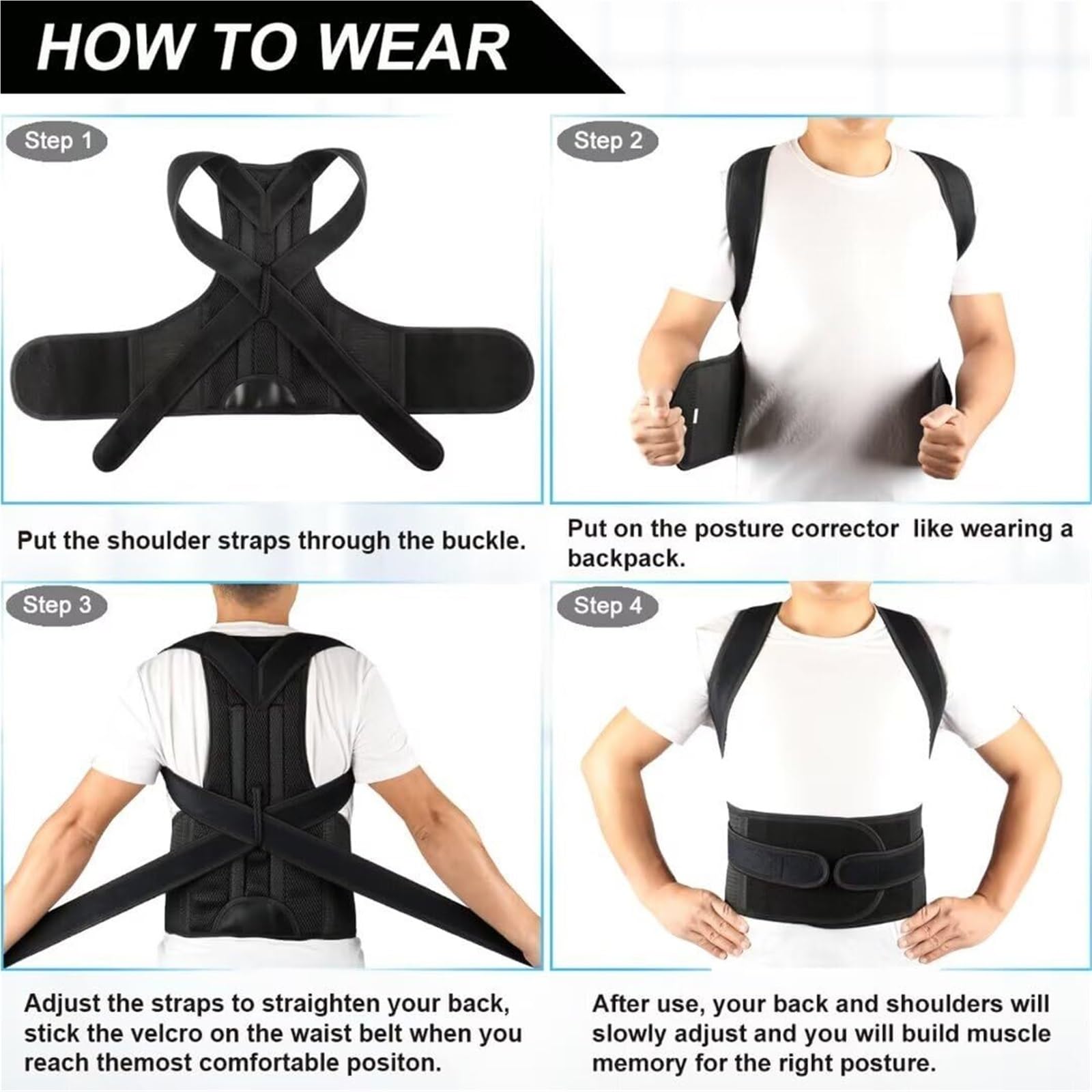 Faja Lumbar Corrector De Espalda con Soporte Lumbar Completo Ajustable Soporte Lumbares(XXL)