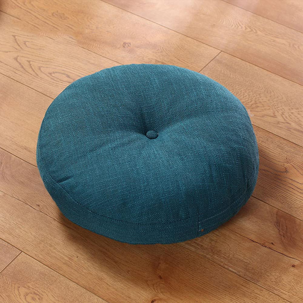 Oreiller de sol rond, oreillers de méditation pour adultes, coussins pour yoga en plein air, tatami, cheminée, salon (couleur : G, taille : 45 x 45 cm